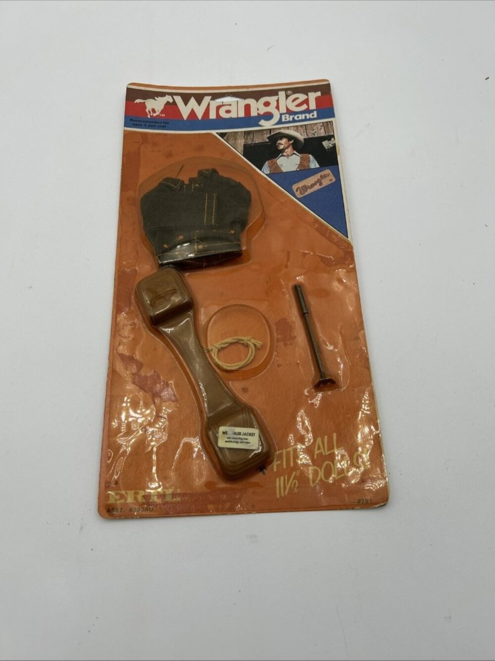 ERTL WRANGLER WESTERN DENIM 11-1/2" COWBOY Jacket Action Figure Accessory NIP!